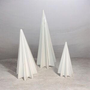 Threshold White Faceted Ceramic Tree Set